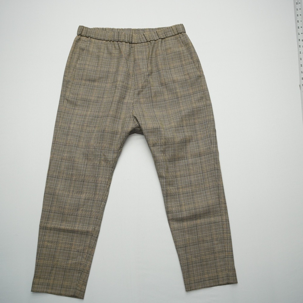 Nili Lotan Delancy Plaid Wool Dress Pants Size 6